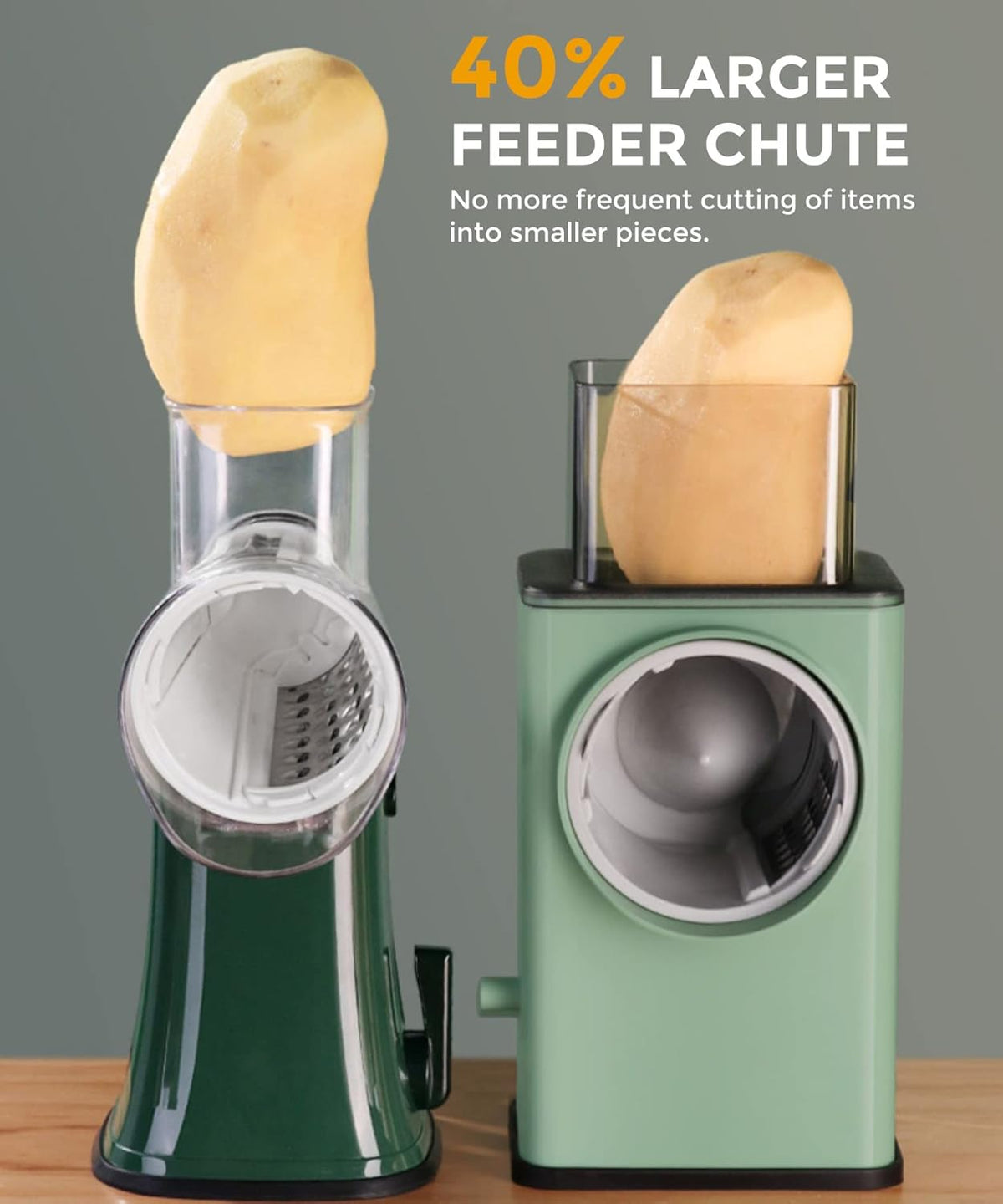 3-in-1 Rotary Vegetable & Cheese Grater| Vegetable Cutter Chopper Onion Cutting Machine Cheese Grater 3-in-1 Rotary Vegetable & Cheese Grater