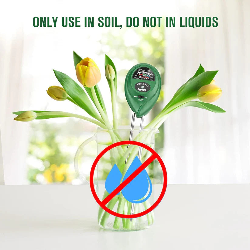 3-in-1 Soil Test Meter| Soil Moisture Sensor Test Meter Samples Health Moisture Tester - 3-in-1 Soil Test Meter