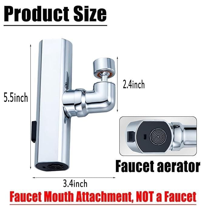 3-in-1 Waterfall Kitchen Faucet Extender | Kitchen Sink Tap Faucets Waterfall Extender For Kitchen Sink Kitchen Faucet 3-in-1 Waterfall Kitchen Faucet Extender