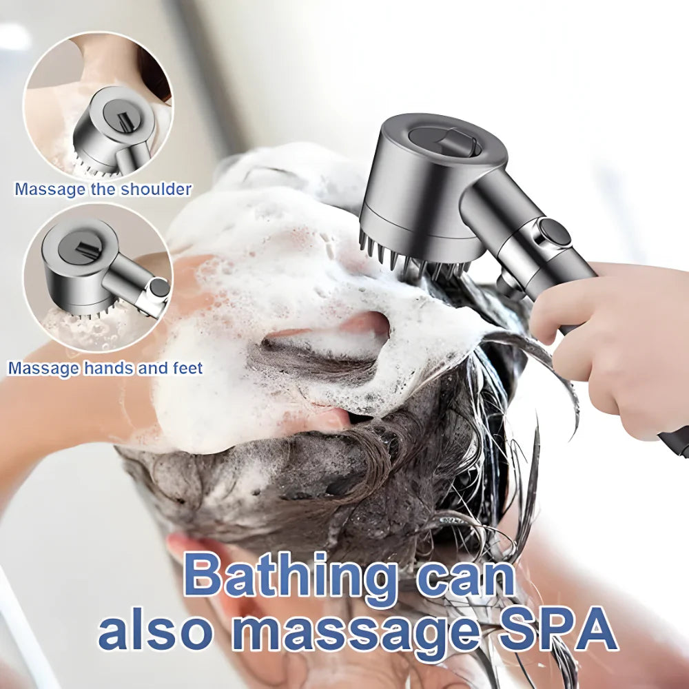 3-Setting Filter Shower Head | Shower Head Hand Shower Header Filteration Shower Pipes Overhead - Electronics - 3-Setting Filter Shower Head