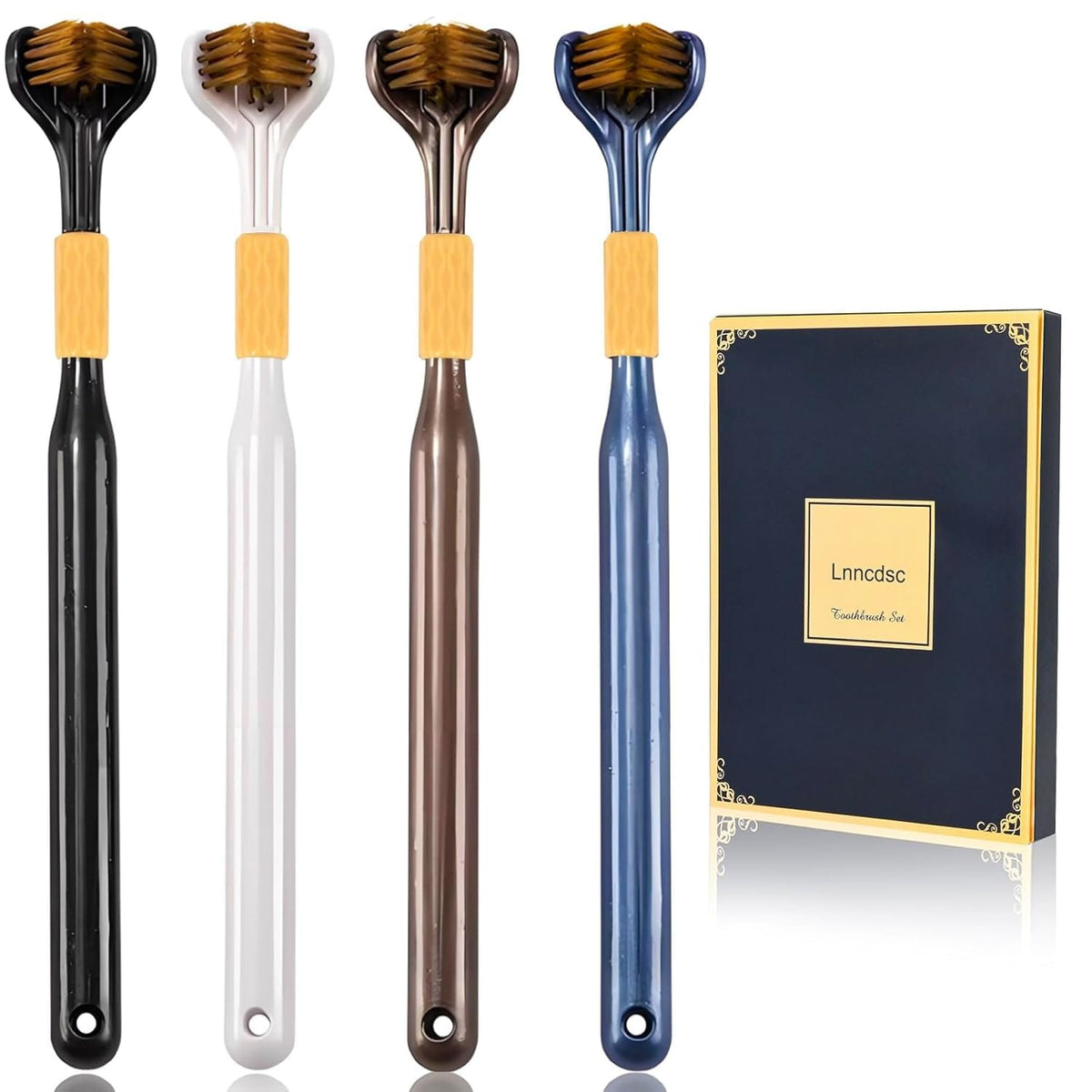 3 Sided Tooth Brush (Set of 4) | Soft Toothbrush Ultra Bristle Baby 3 Sided Tooth Brush (Set of 4)