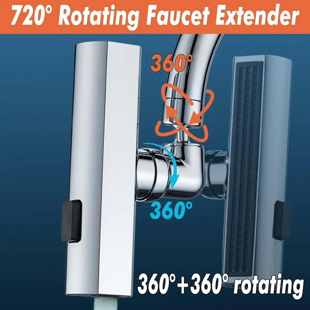 360° Swivel Faucet Extender | Kitchen Tap Sink Faucet Extender Water Wahing Basin Faucets 360° Swivel Faucet Extender