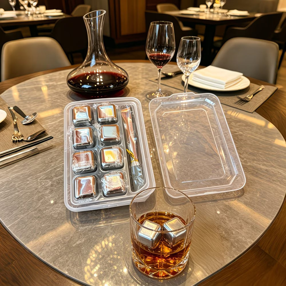 8-Pack Stainless Steel Whiskey Stones