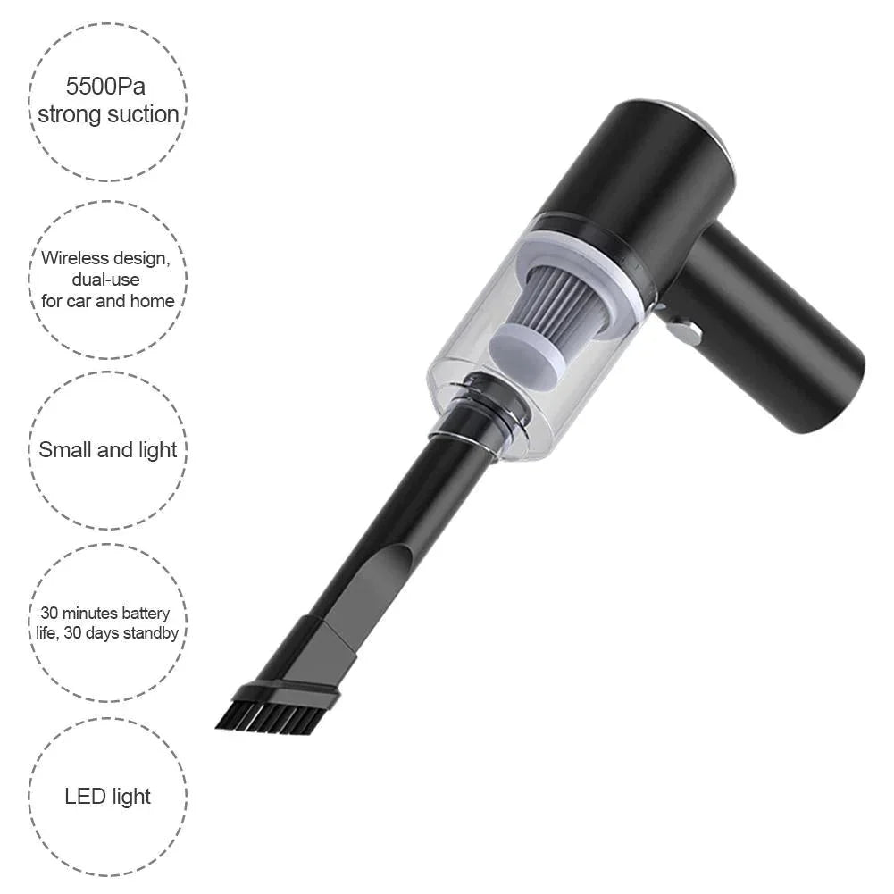 4-in-1 Strong Suction Vacuum Cleaner | Vacuum Cleaner Car Automobile Mini Handheld Cleaning - home - 4-in-1 Strong Suction Vacuum Cleaner