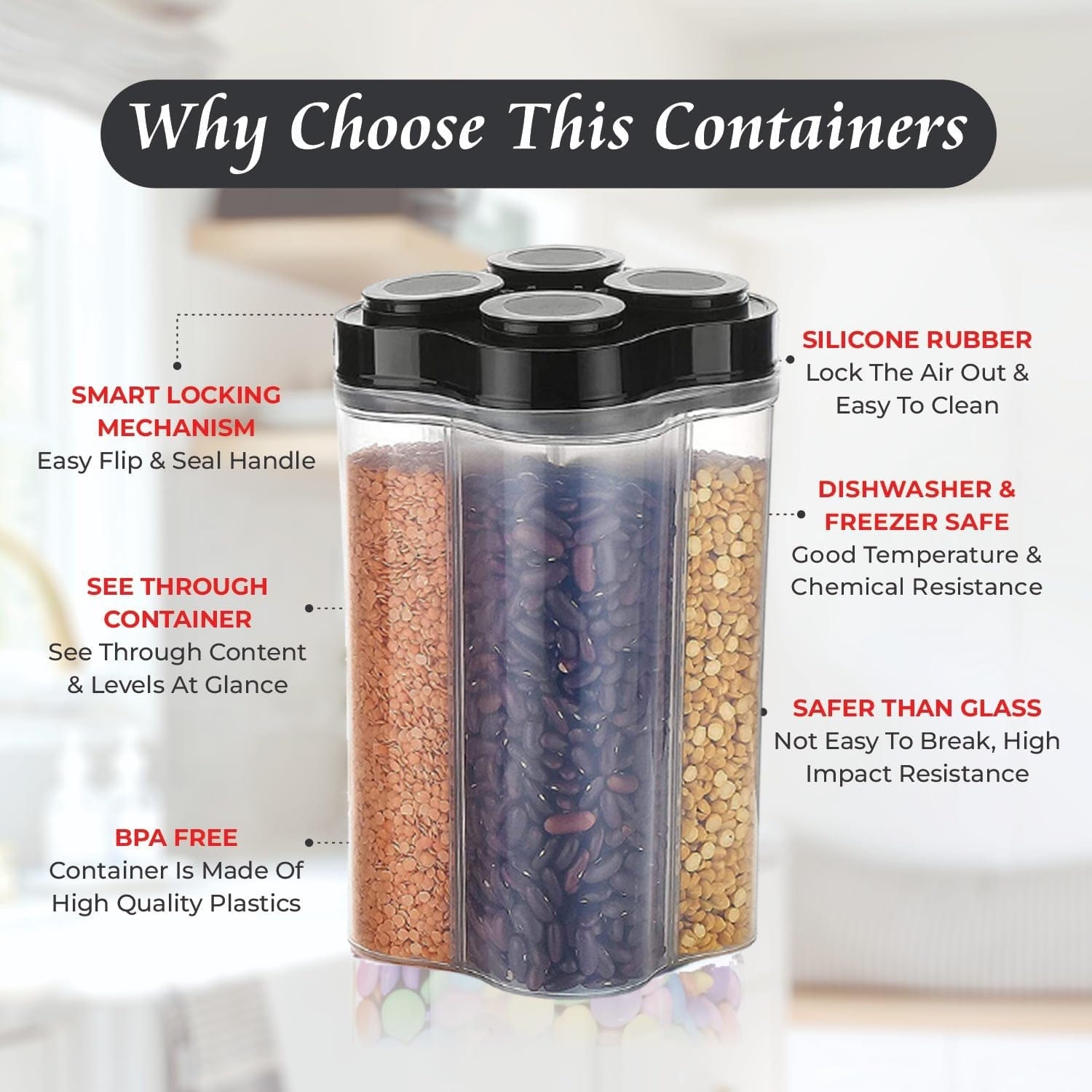 4 Sections Food Storage Container (Buy 1 Get 1 free) 4 Sections Food Storage Container (Buy 1 Get 1 free)