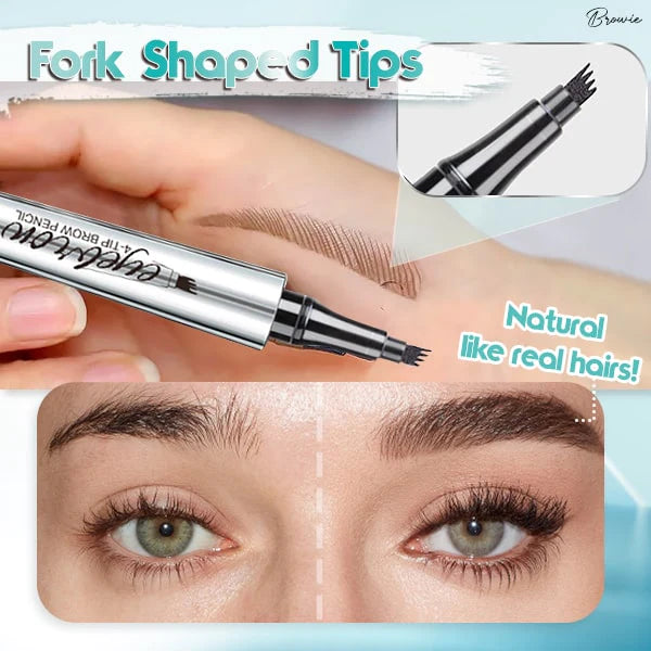 4-TIP EYEBROW PEN | Brow Microblading Eyebrows Pencil Makeup Waterproof Filler - 4-TIP EYEBROW PEN