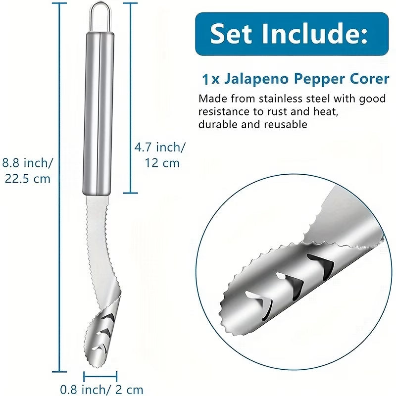 Stainless Steel Chili Corer - Buy 1 Get 1 Free