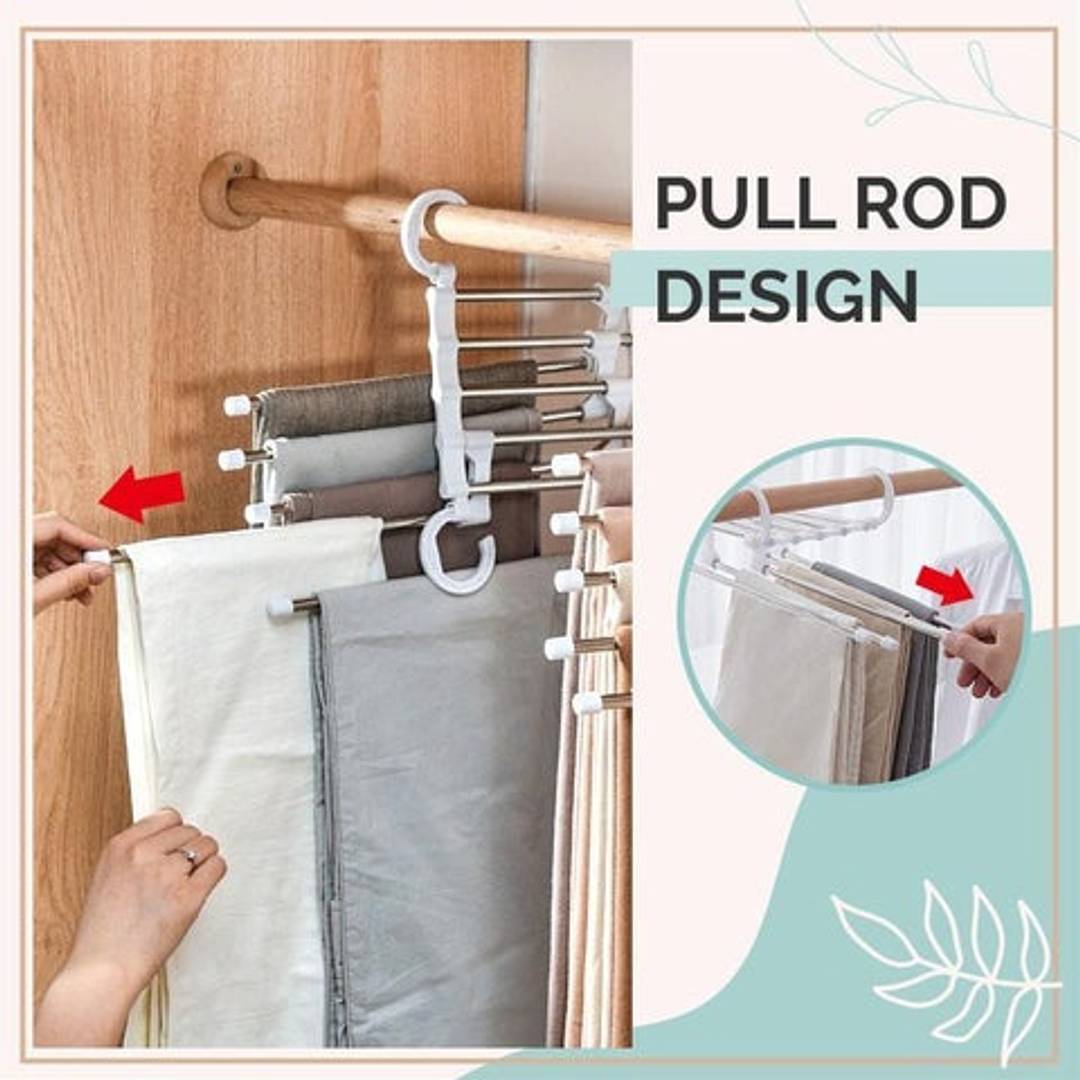 5-In-1 Foldable Hanger Organizer 5-In-1 Foldable Hanger Organizer