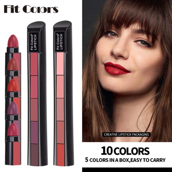 5 in 1 Shades Premium Lipstick (Pack of 2) 5 in 1 Shades Premium Lipstick (Pack of 2)