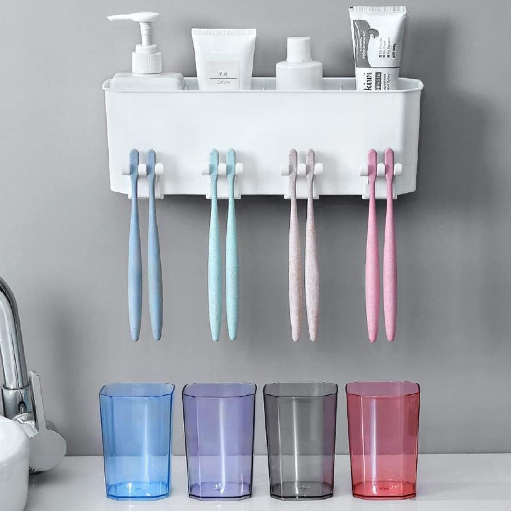Wall Mounted Toothbrush Holder