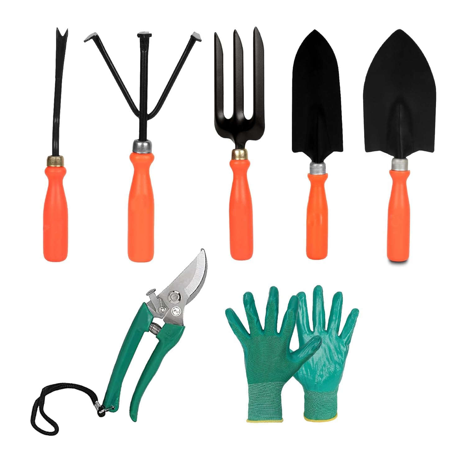 6 in 1 Garden Tools | Indoor Plants Garening Tools Planting Kit Soil Potting Equipment - 6 in 1 Garden Tools