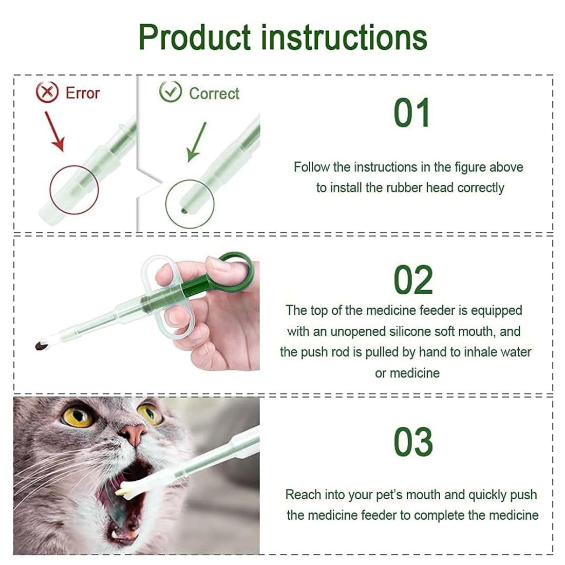 2-in-1 Pet Medicine Feeder (Set of 2)