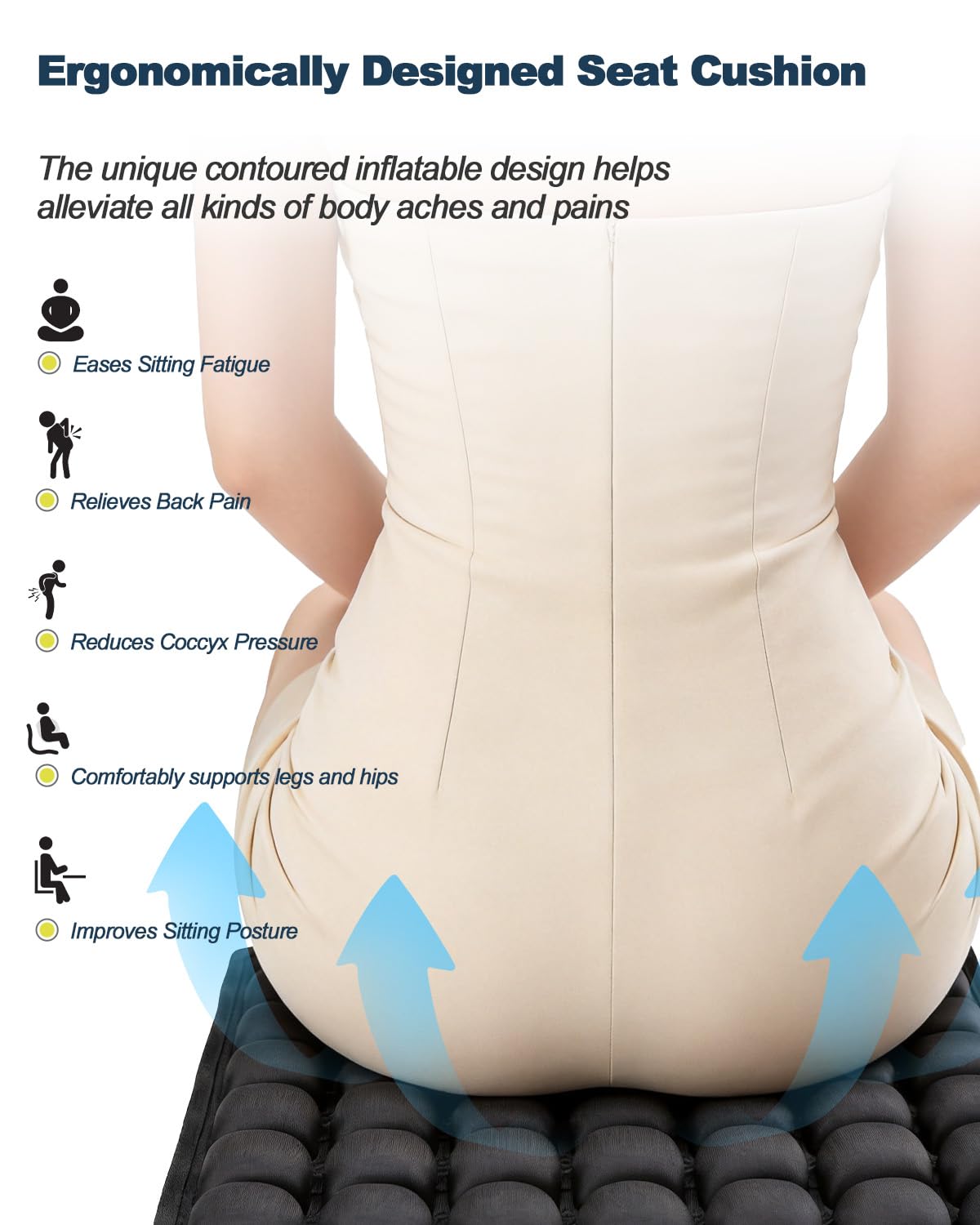3D Inflatable Seat Cushion