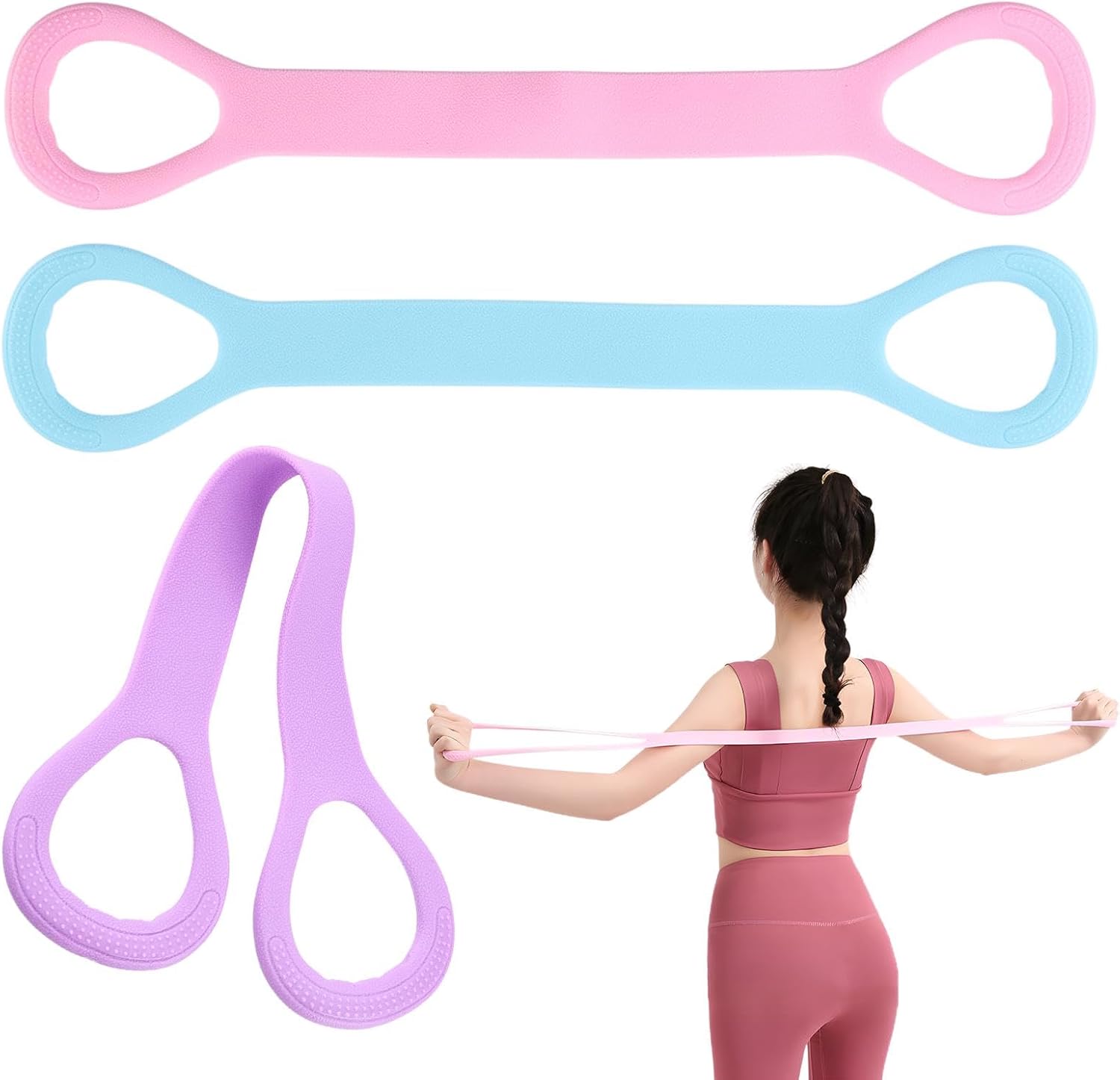 Fitness Elastic Resistance Band (Set of 2)