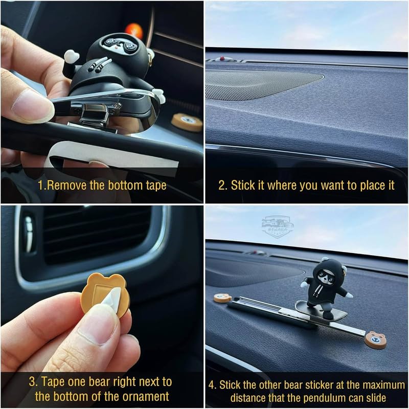 Moving Dashboard Panda Toy