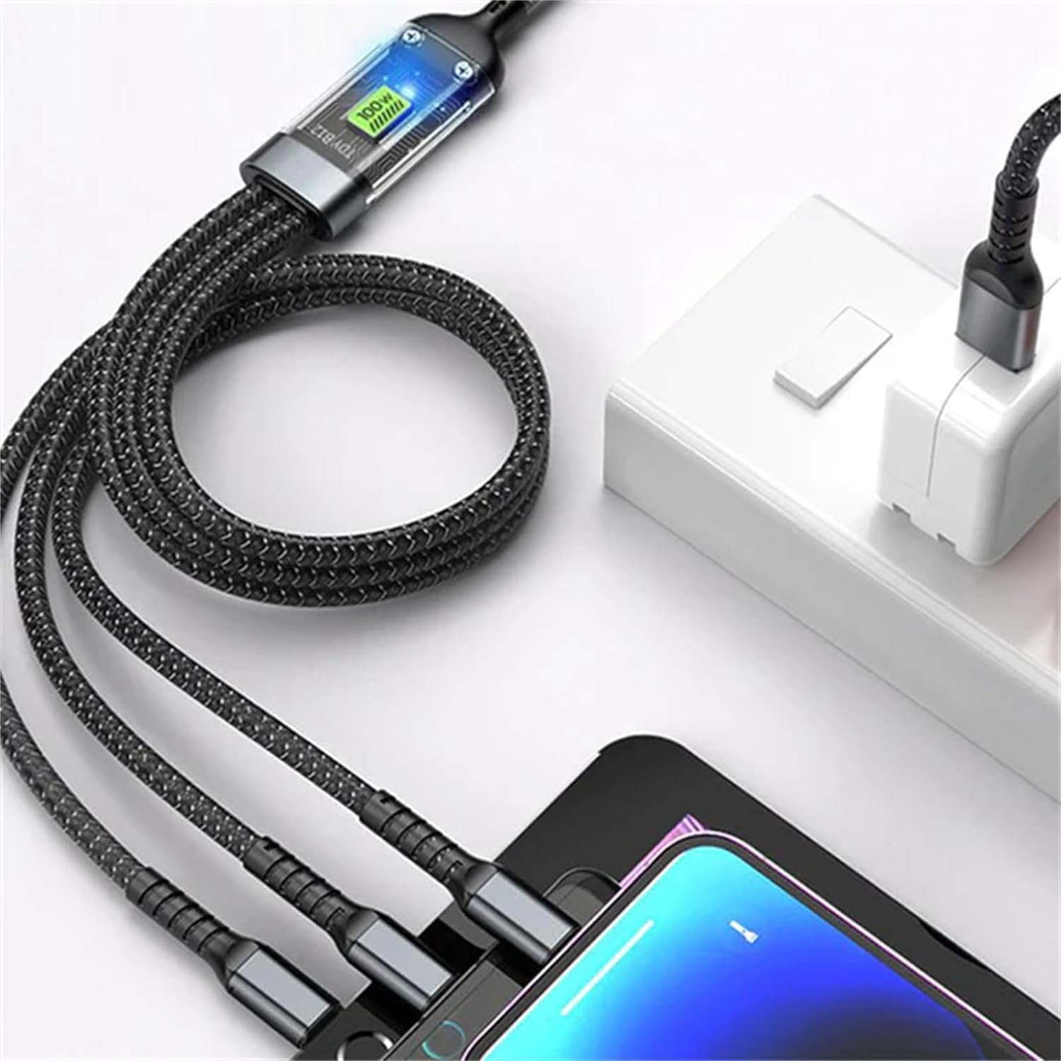 3-in-1 Fast Charging Cable (Set of 2)