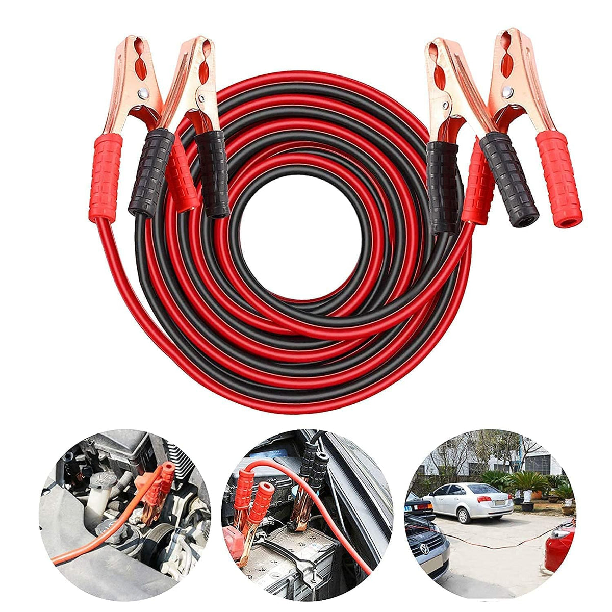 Heavy-Duty Car Battery Jumper Cables
