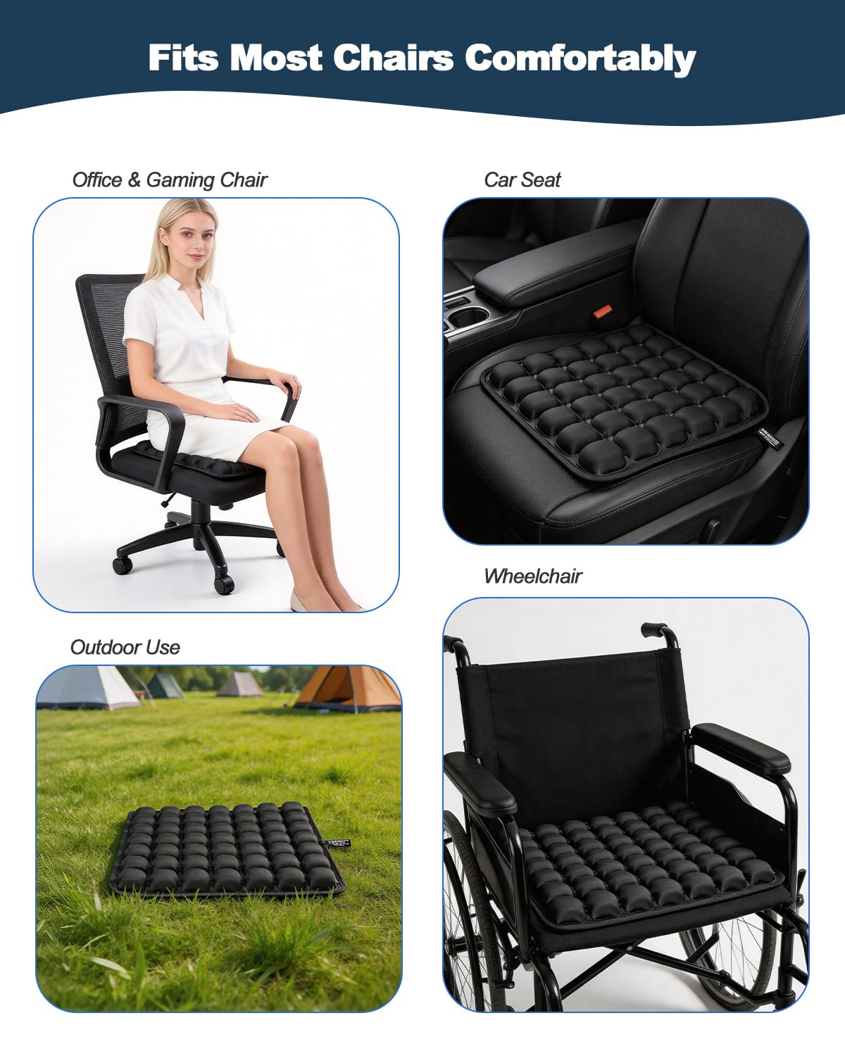 3D Inflatable Seat Cushion