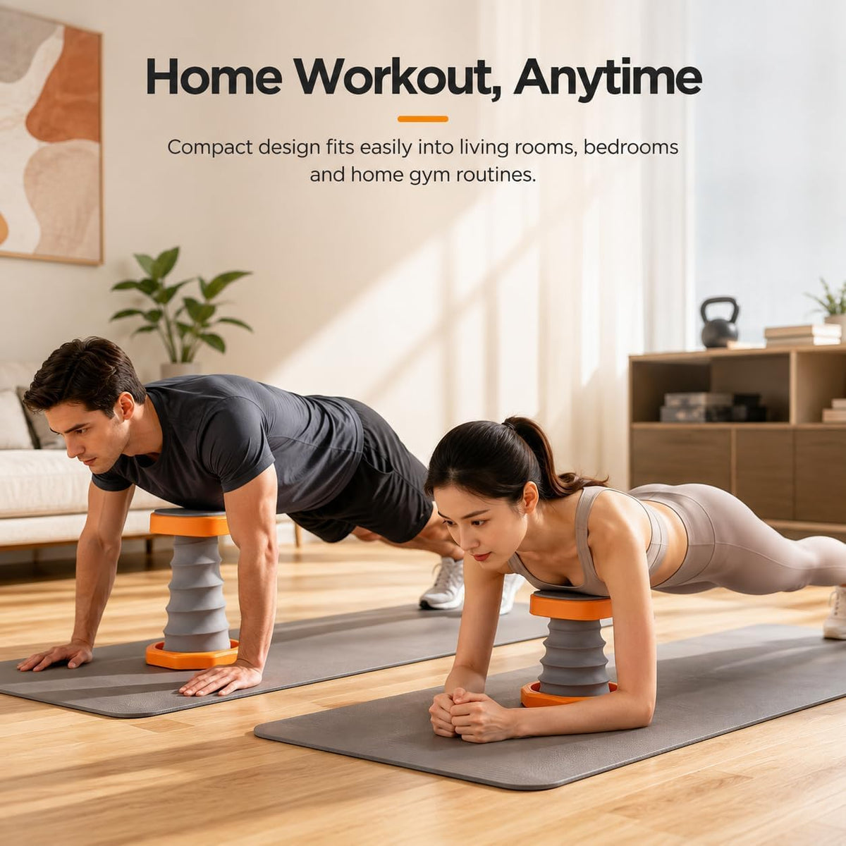 Spring-Assisted Push-Up Trainer