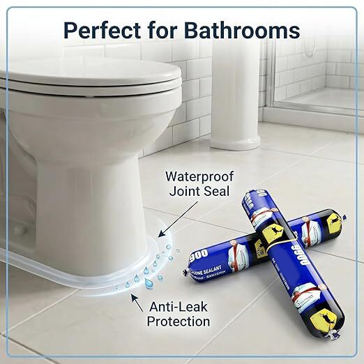 PermaFlexey Waterproof Silicone Sealant (Pack of 2)