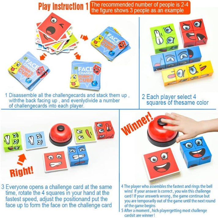 Emojis Matching Cube Game