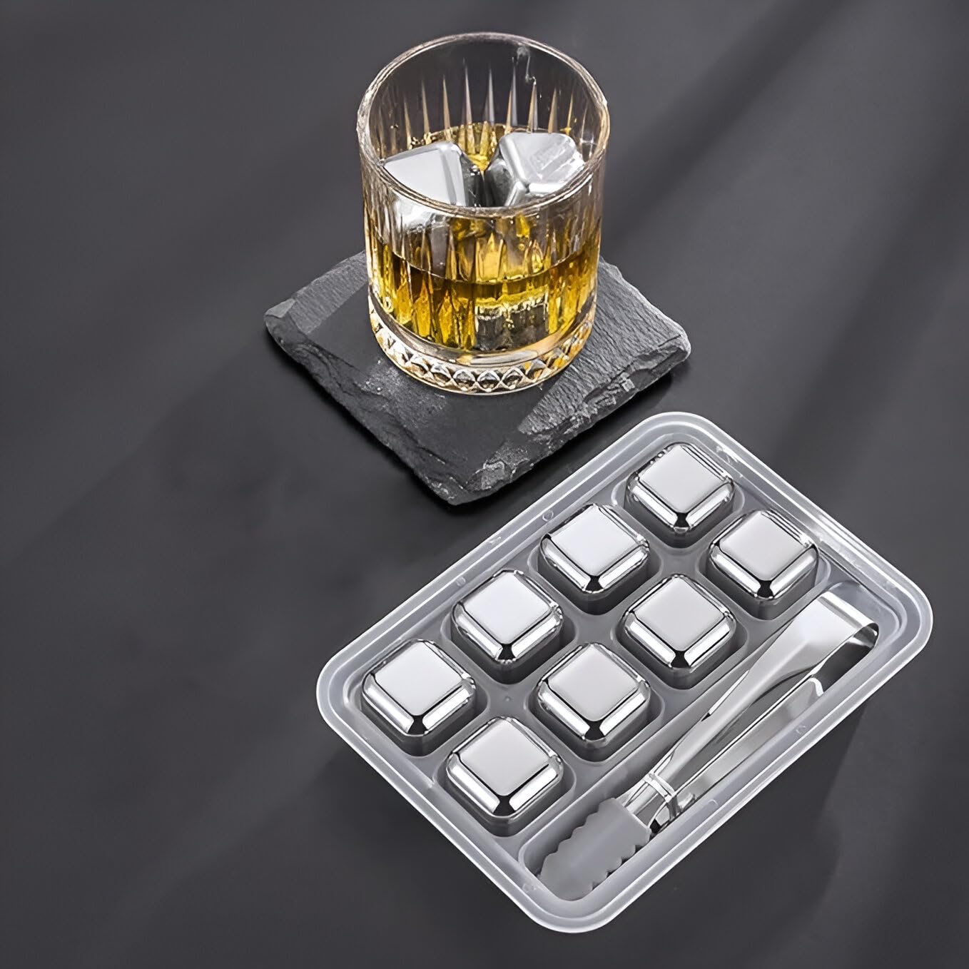 8-Pack Stainless Steel Whiskey Stones