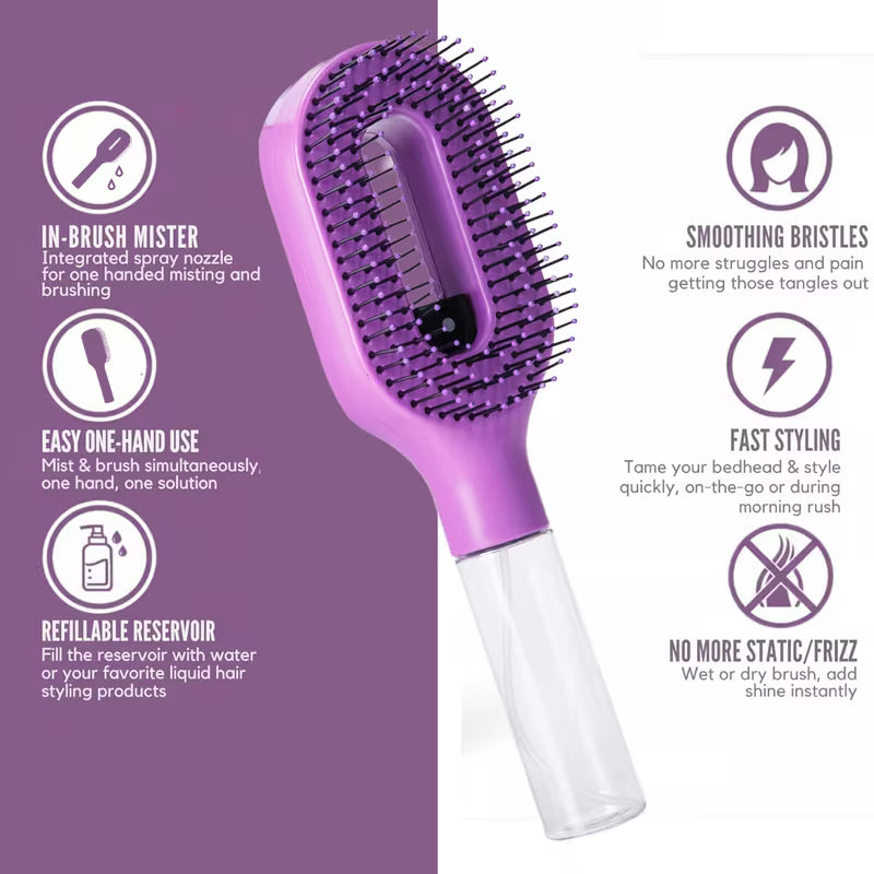 2-in-1 Spray Detangling Brush