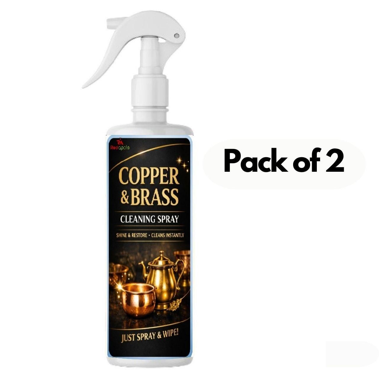 Copper & Brass Cleaning Spray (Set of 2)