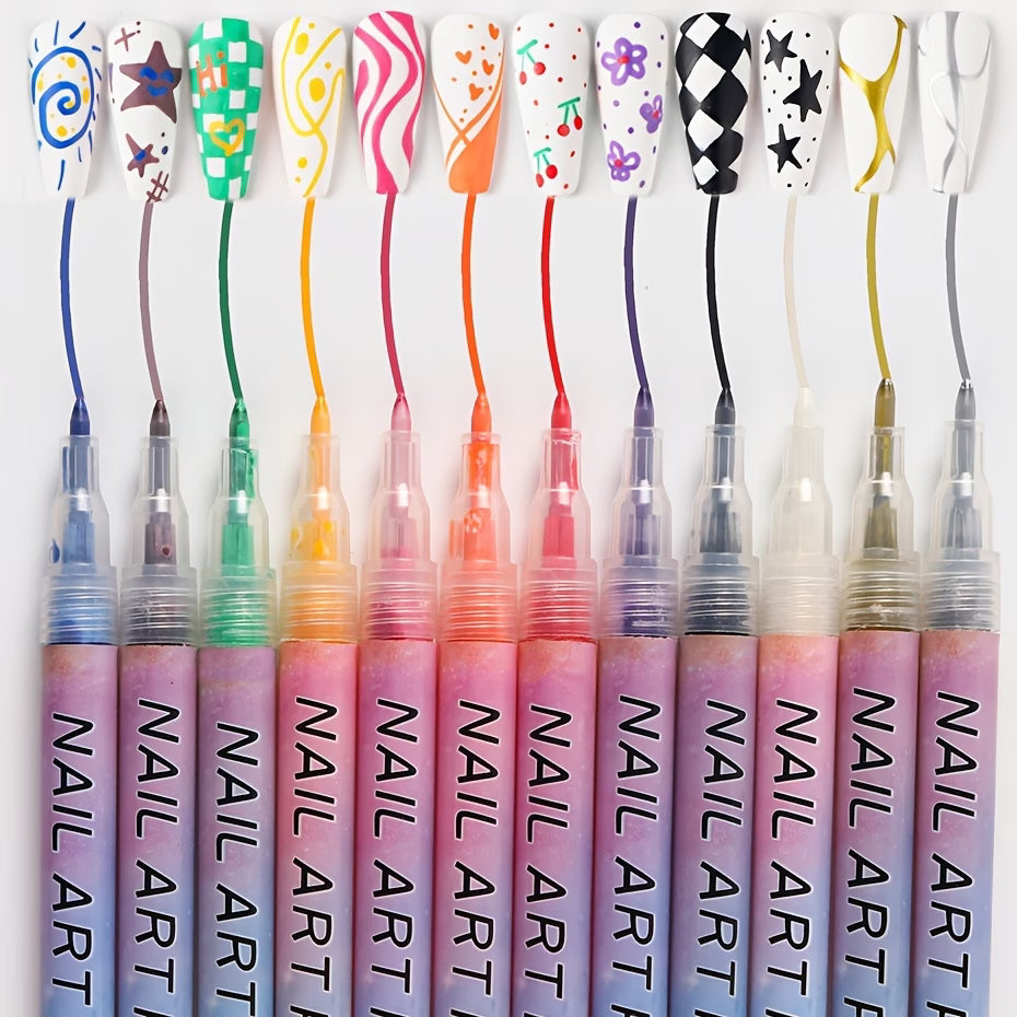 Nail Art Pen (12 Pens Pack)