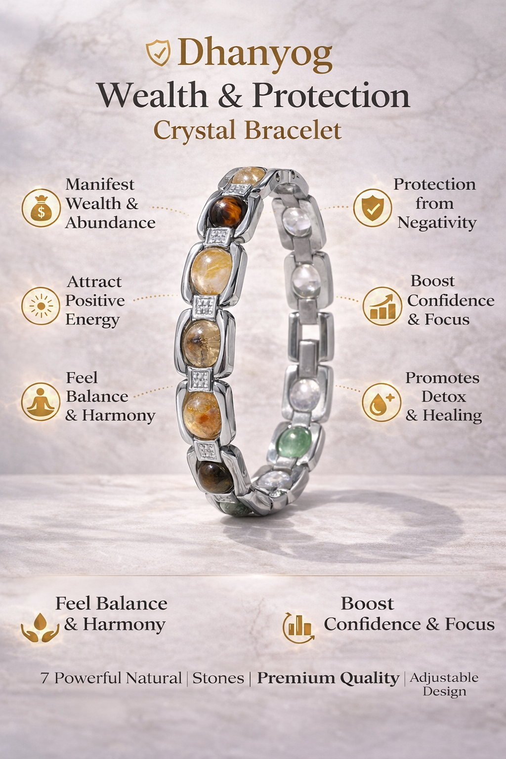 Dhanyog Crystal Bracelet