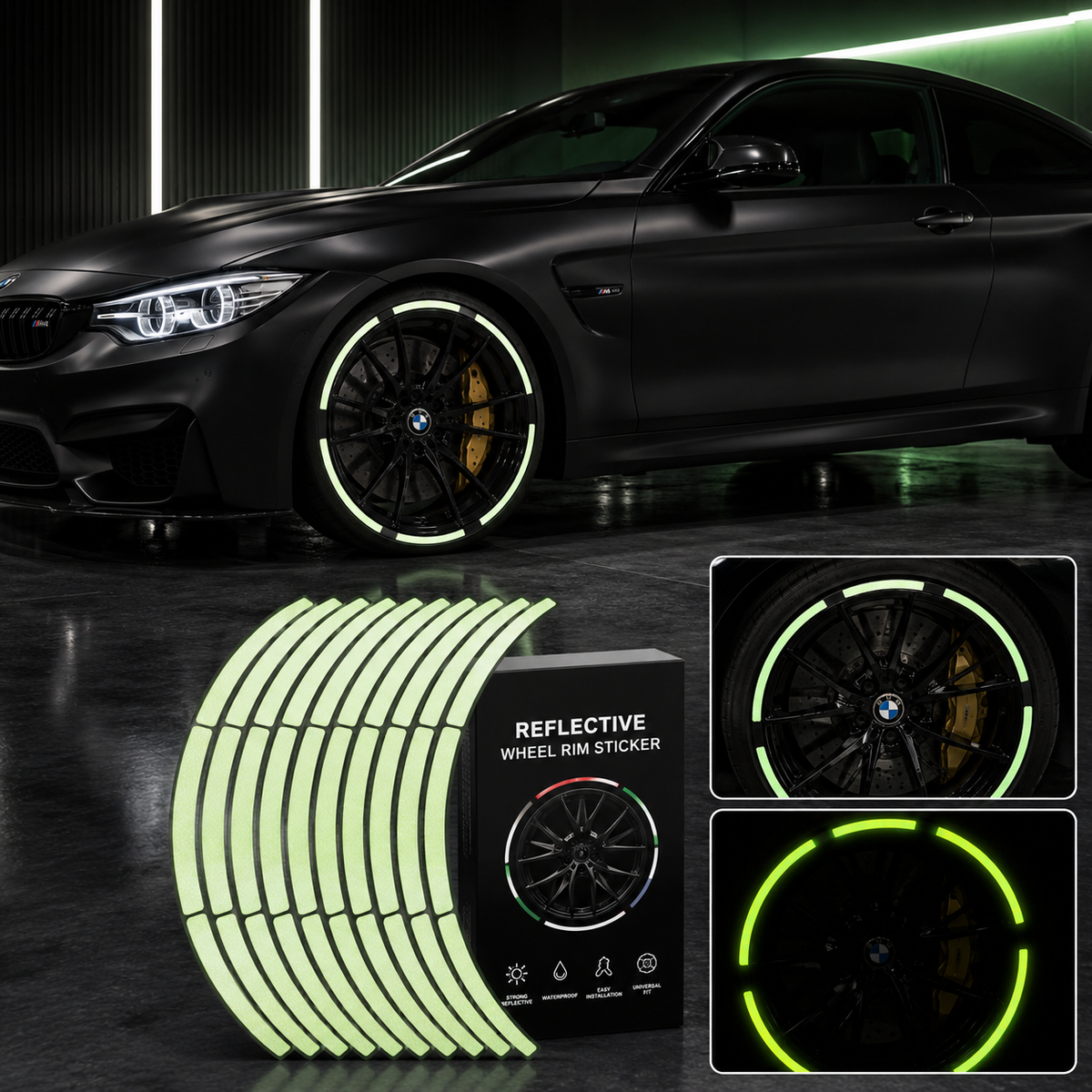 Reflective Wheel Rim Stickers