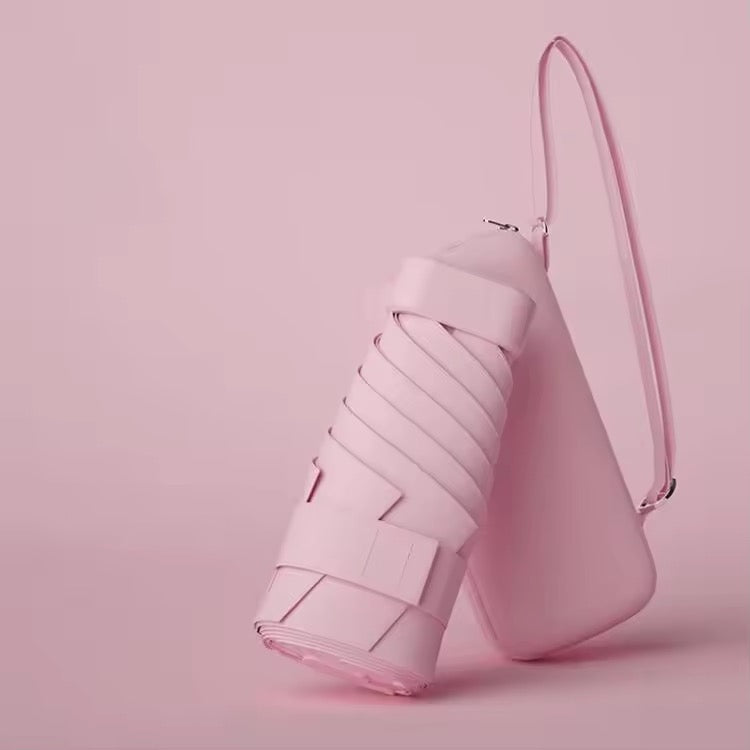Mini Pastel Umbrella with Case