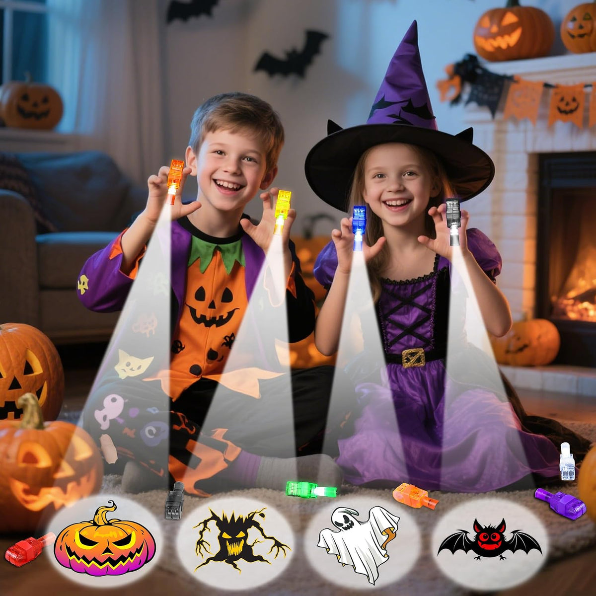 Halloween Projection Finger Toy (Pack of 10)
