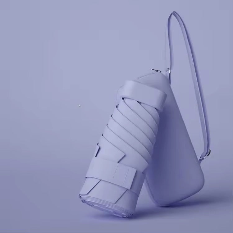 Mini Pastel Umbrella with Case