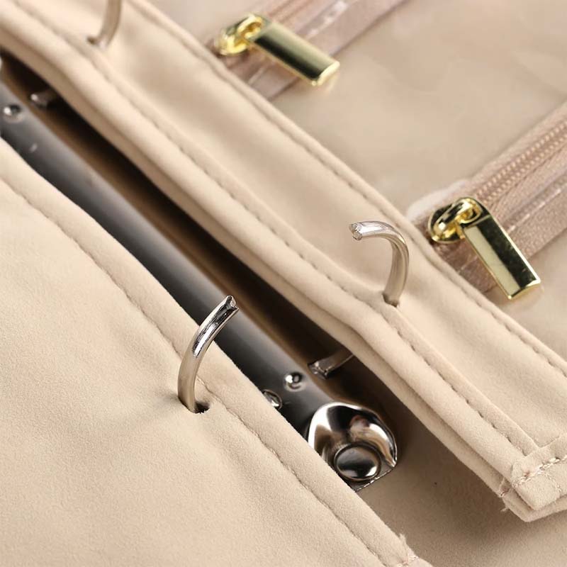 Portable Leather Jewelry Storage Book