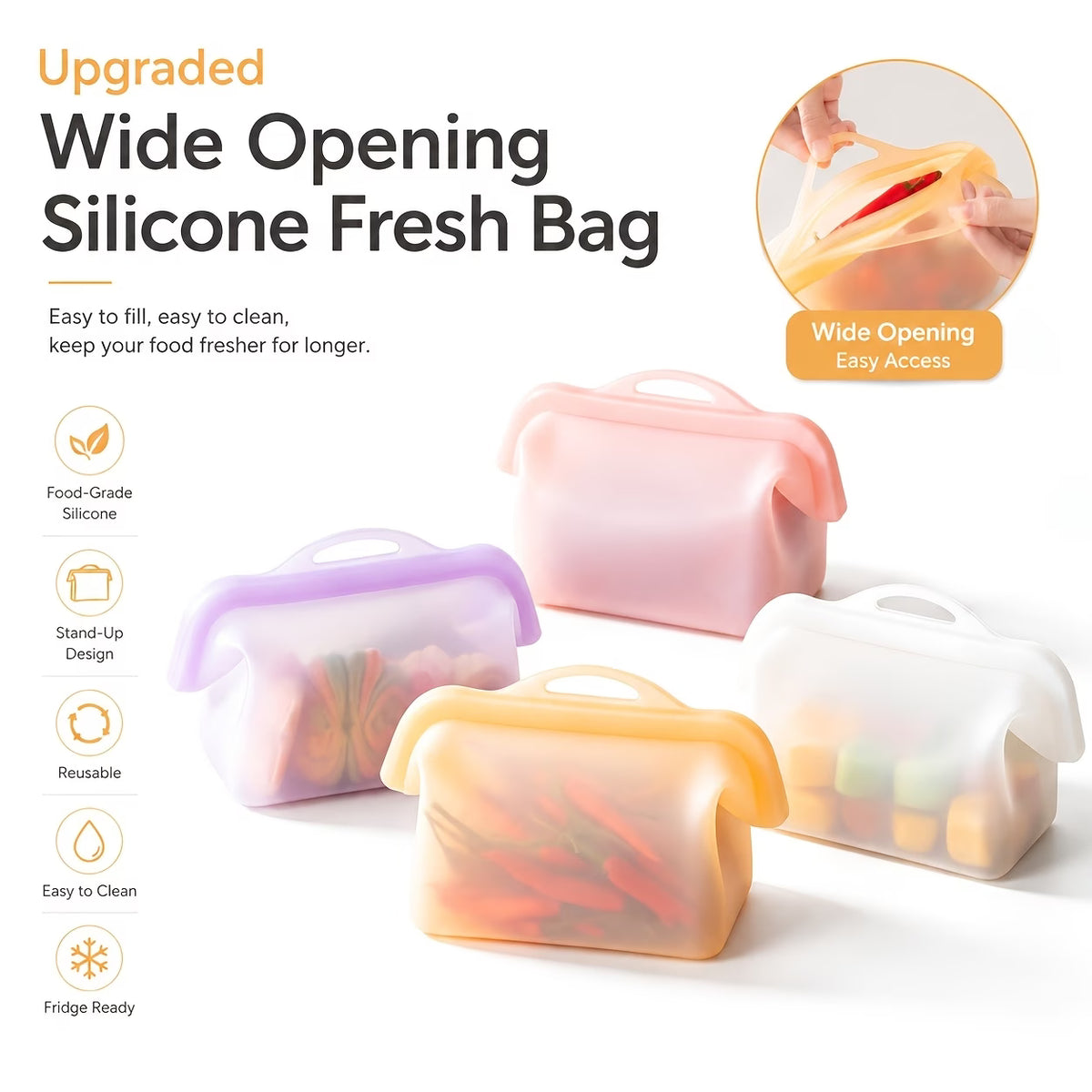 Reusable Silicone Storage Bag