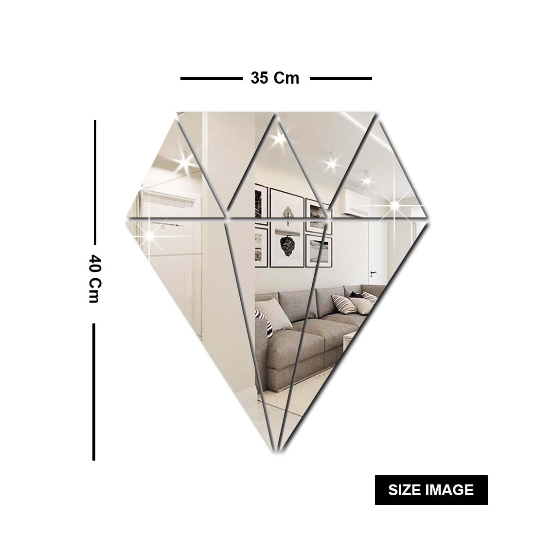 Acrylic Diamond Mirror Wall Stickers | Wall Stickers Wallpaper Mirror Wall Stickering Acrylic For Home Acrylic Diamond Mirror Wall Stickers