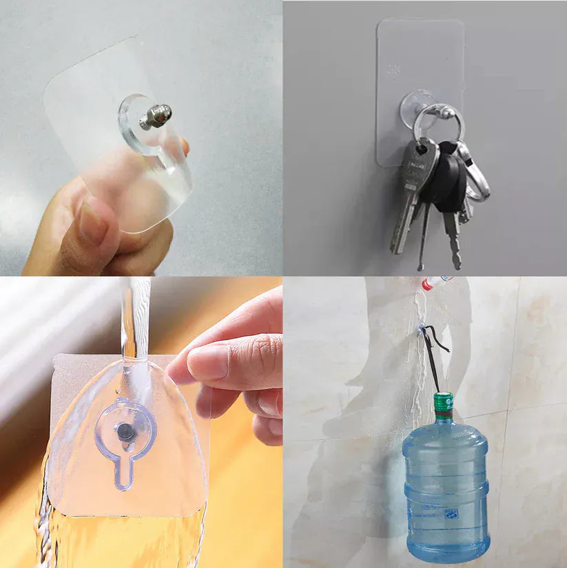 Adhesive Wall Hooks, No-Drilling Waterproof Screw for Hanging adh hook Adhesive Wall Hooks, No-Drilling Waterproof Screw for Hanging