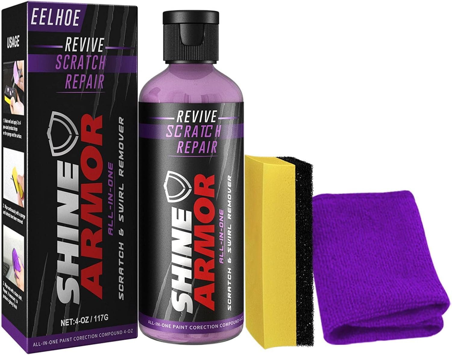 Advance Car Scratch Repair | Ceramic Coating Wax Car Paint Protection Hydrophobic Spray Advance Car Scratch Repair (Pack of 2)