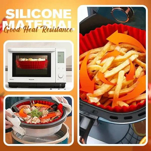 Air Fryer Silicone Reusable Baking Tray Air Fryer Silicone Reusable Baking Tray