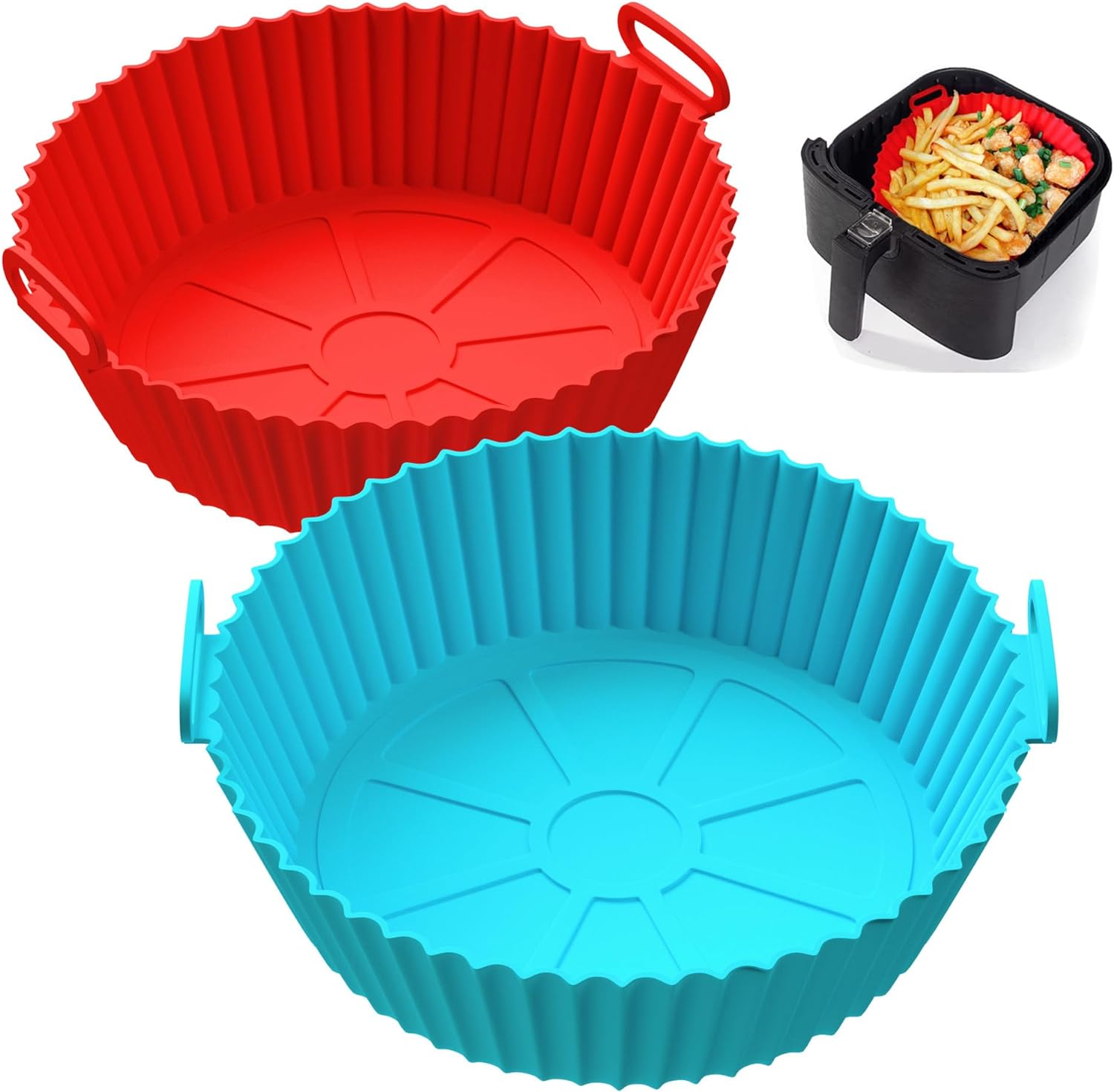 Air Fryer Silicone Reusable Baking Tray Air Fryer Silicone Reusable Baking Tray