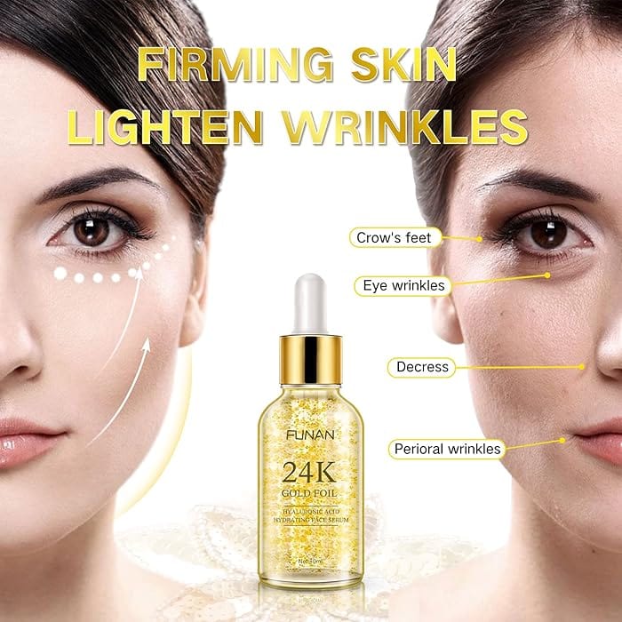 Anti Ageing Serum Dark Circles Anti Wrinkle Oil Under Eye Serum Under Eye Serum 24K Gold Serum (Set of 2)