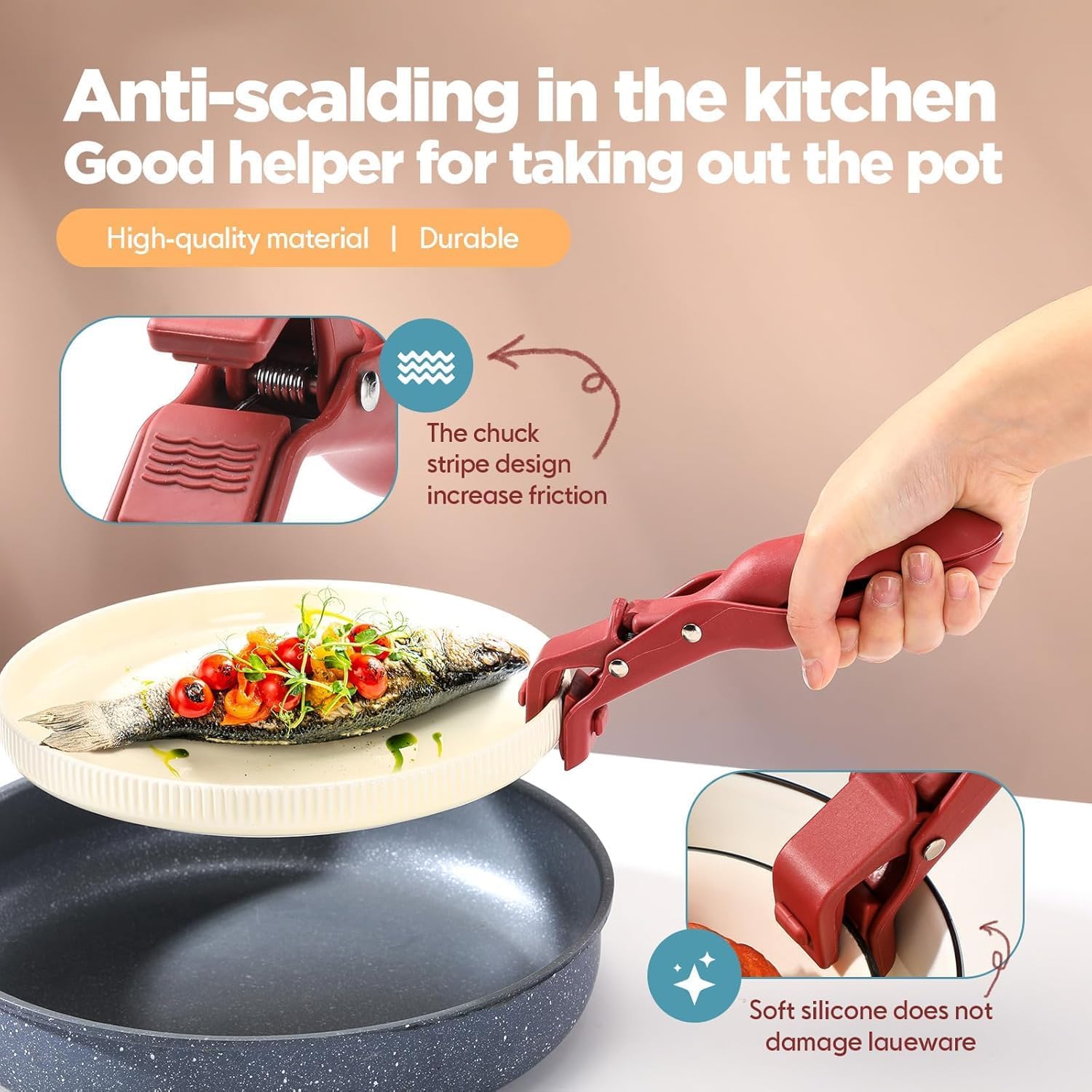 Anti Scald Dish Pot Holder (Pack of 2) | Bowl Holder Cooking Bowls Anti Scald Bowl Holder - Anti Scald Dish Pot Holder (Pack of 2)