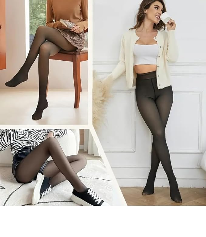 Anti-Scratch Stretchable Stockings (Free Size) | Winter Clothes Sheer Stockings Warm Fleece Stocking For Women - Anti-Scratch Stretchable Stockings (Free Size)
