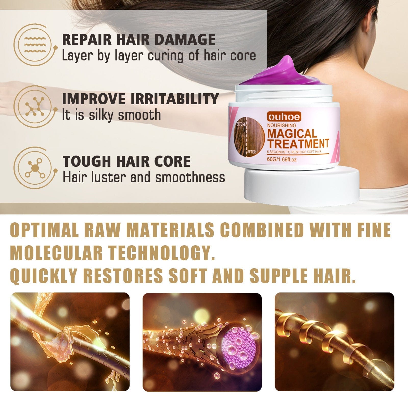 Argan Oil Hair Mask Spa Cream Frizzy hair Pilgrim Serum Conditioners- Keratin Repair Hair Mask Keratin Repair Hair Mask
