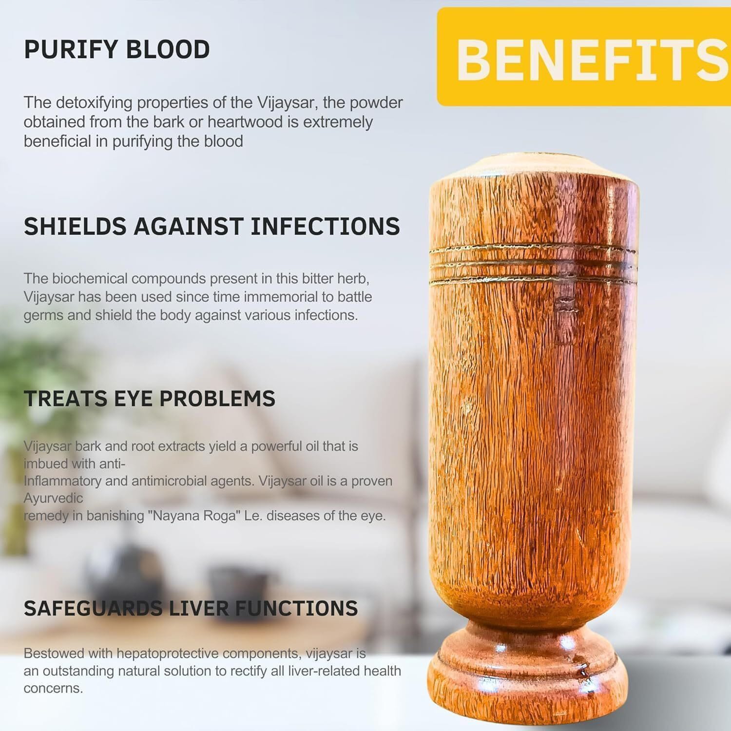 Ayurvedic Wooden Tumbler | Water Glass Wooden Glasses Tumbler Detox Cup Ayurvedic Wooden Tumbler