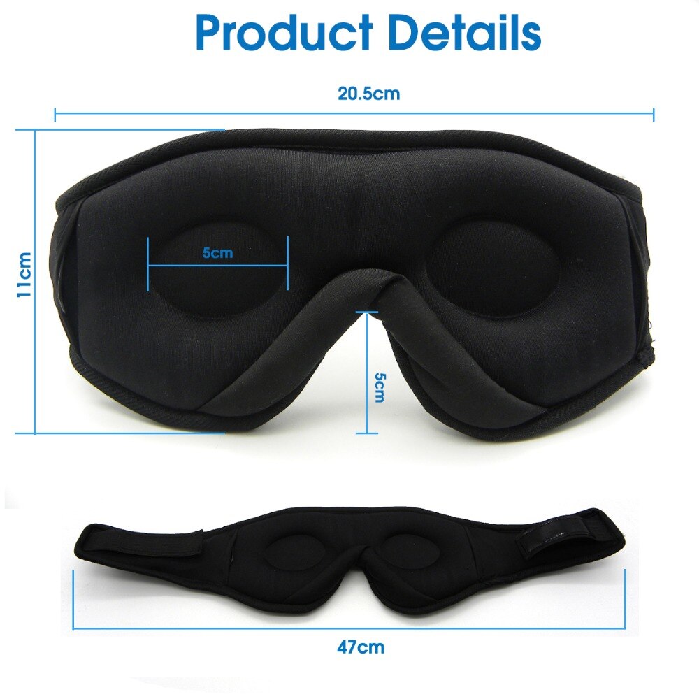 Bluetooth Audio Sleep Mask | Sleep Well Eye Mask For Sleeping Blindfold Eye Cover Sound Sleep - Bluetooth Audio Sleep Mask