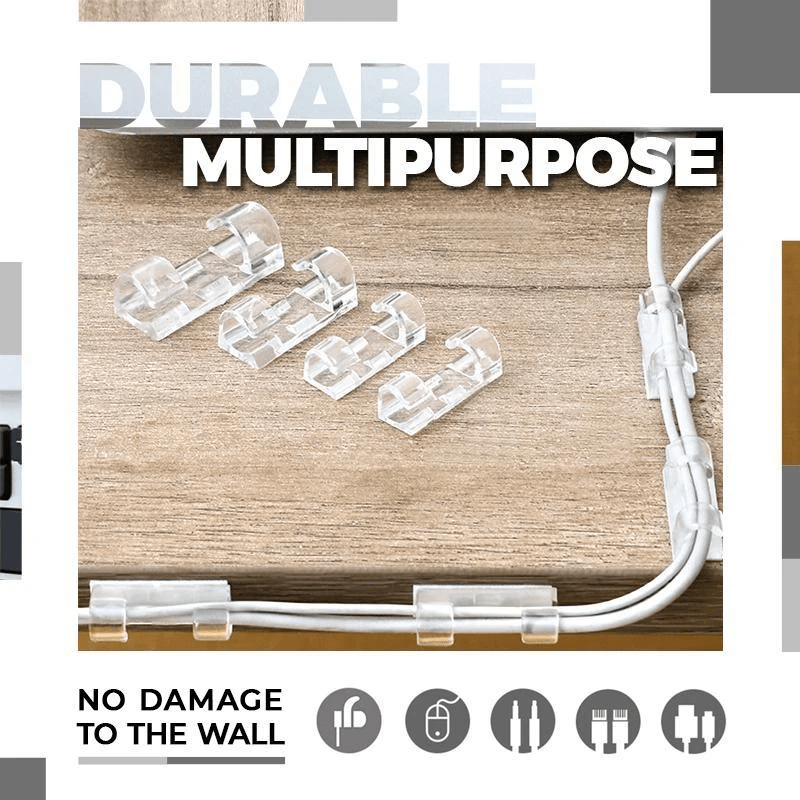 Cable Clamp Wire Clips Wiring Clamp Management Oraganizer Cable Clamps Buy 1 Get 1 (Pack of 40 Pcs.)
