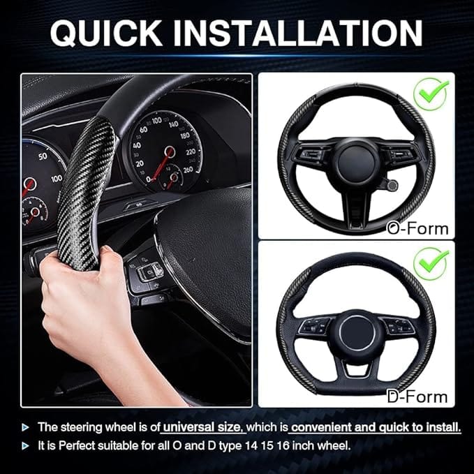 Car Accessories Fiber Steering Cover - Car Steering Wheel Cover (2 Side Set) Car Steering Wheel Cover (2 Side Set)