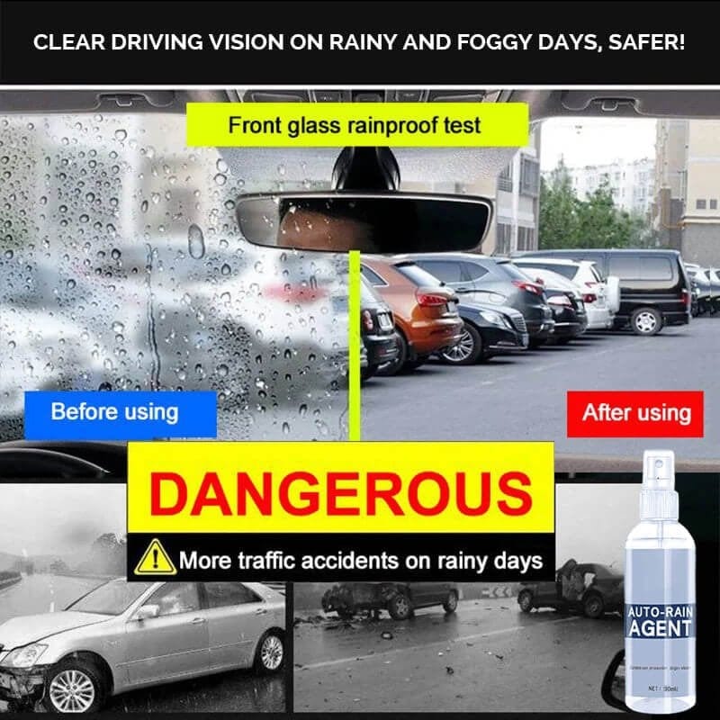 Car Glass Anti-fog Spray (Pack of 2) | Rain Cleaners Car Windshield Mirror Coating Cleaner Anti Fog Spray Car Glass Anti-fog Spray (Pack of 2)